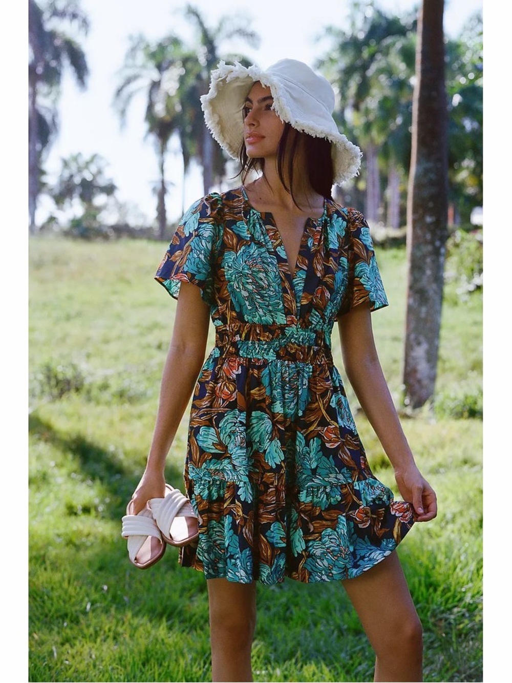Anthropologie Somerset Printed Mini Dress